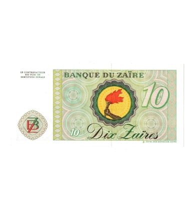 Zair 10 zaires 1985 Mobutu Sese Seko