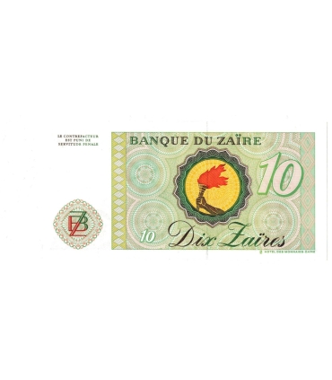 Zair 10 zaires 1985 Mobutu Sese Seko