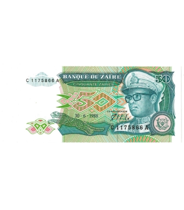 Zair 50 zaires 1988 Mobutu Sese Seko