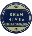 Puszka / pudełko po kremie Nivea, Lechia Poznań, PRL, lata 50.–60.