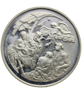 Medal Jan Paweł II 600 lat Maryi Jasna Góra 1382-1983 srebro, etui