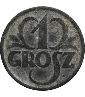 1 grosz 1939 cynk, GG, okupacja niemiecka