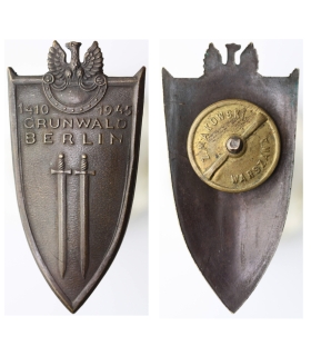 Odznaka Grunwald Berlin 1410–1945, nakrętka Z. Makowski Warszawa