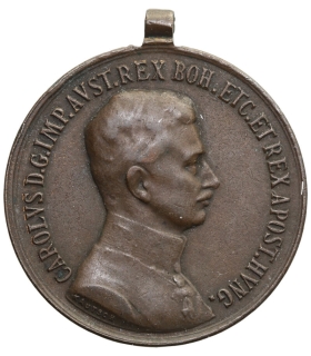 Austria medal za odwagę Karl I, 1917, brąz