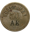 Żeton Wertmarke 50 A.K. niemiecki żeton wartościowy