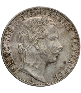 Austria, 1 florin 1859 A, Franciszek Józef I, srebro