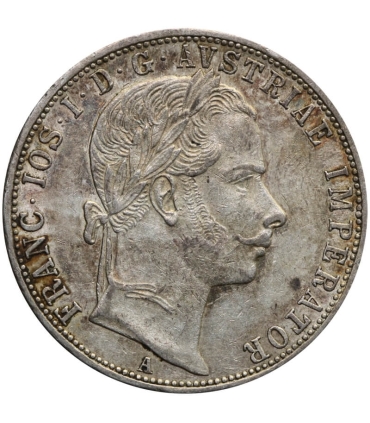 Austria, 1 florin 1859 A, Franciszek Józef I, srebro