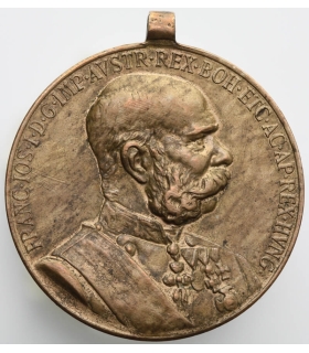 Austro-Węgry, medal Signum Memoriae 1848–1898, brąz