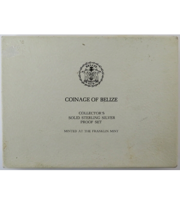 Belize, zestaw Proof 1974, Franklin Mint, Ag925 srebro 102,79g