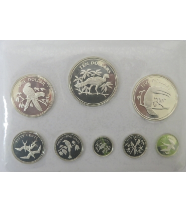 Belize, zestaw Proof 1974, Franklin Mint, Ag925 srebro 102,79g