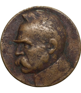 Medal Dziesięciolecia Odzyskanej Niepodległości, 1918-1928, Piłsudski, oryginał, sygnowany TB