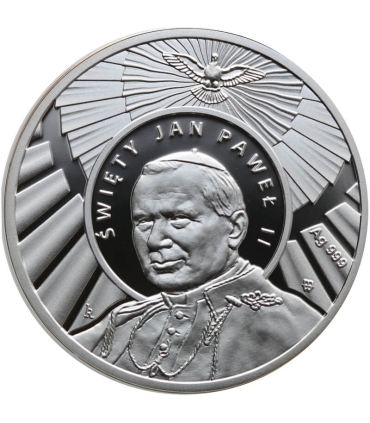Medal Święty Jan Paweł II, Święty wśród Świętych, 2014, Ag 999