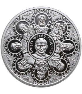 Medal Święty Jan Paweł II, Święty wśród Świętych, 2014, Ag 999