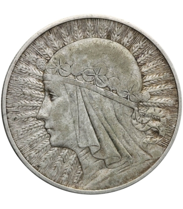 10 złotych Głowa kobiety 1932, stan 3