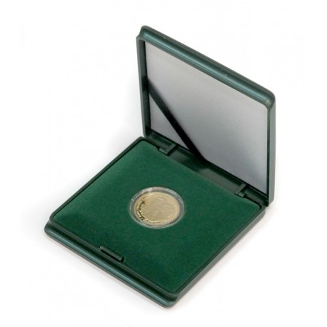 Oryginalne zielone etui NBP na pojedynczą monetę 100 zł w kapslu