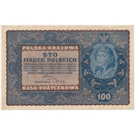 100 marek 1919 stan 2, IA Serja W 634483