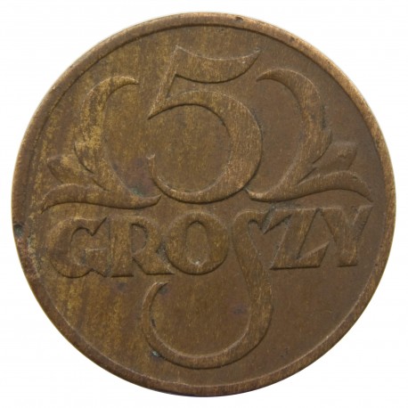 5 groszy 1938. stan 3